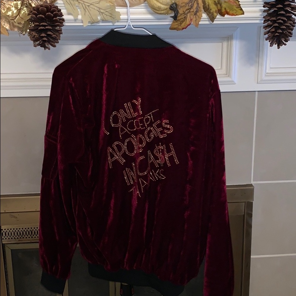 Velvet bomber jacket - Picture 3 of 4